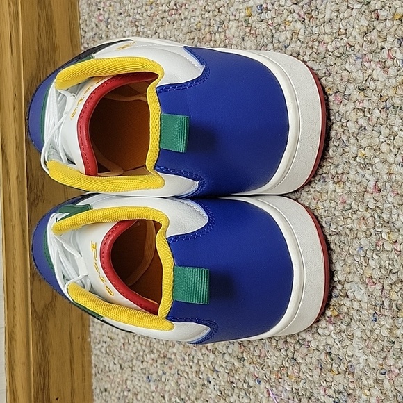 Polo by Ralph Lauren Blue and Green Kids Sneakers Sz 7 - Picture 3 of 8